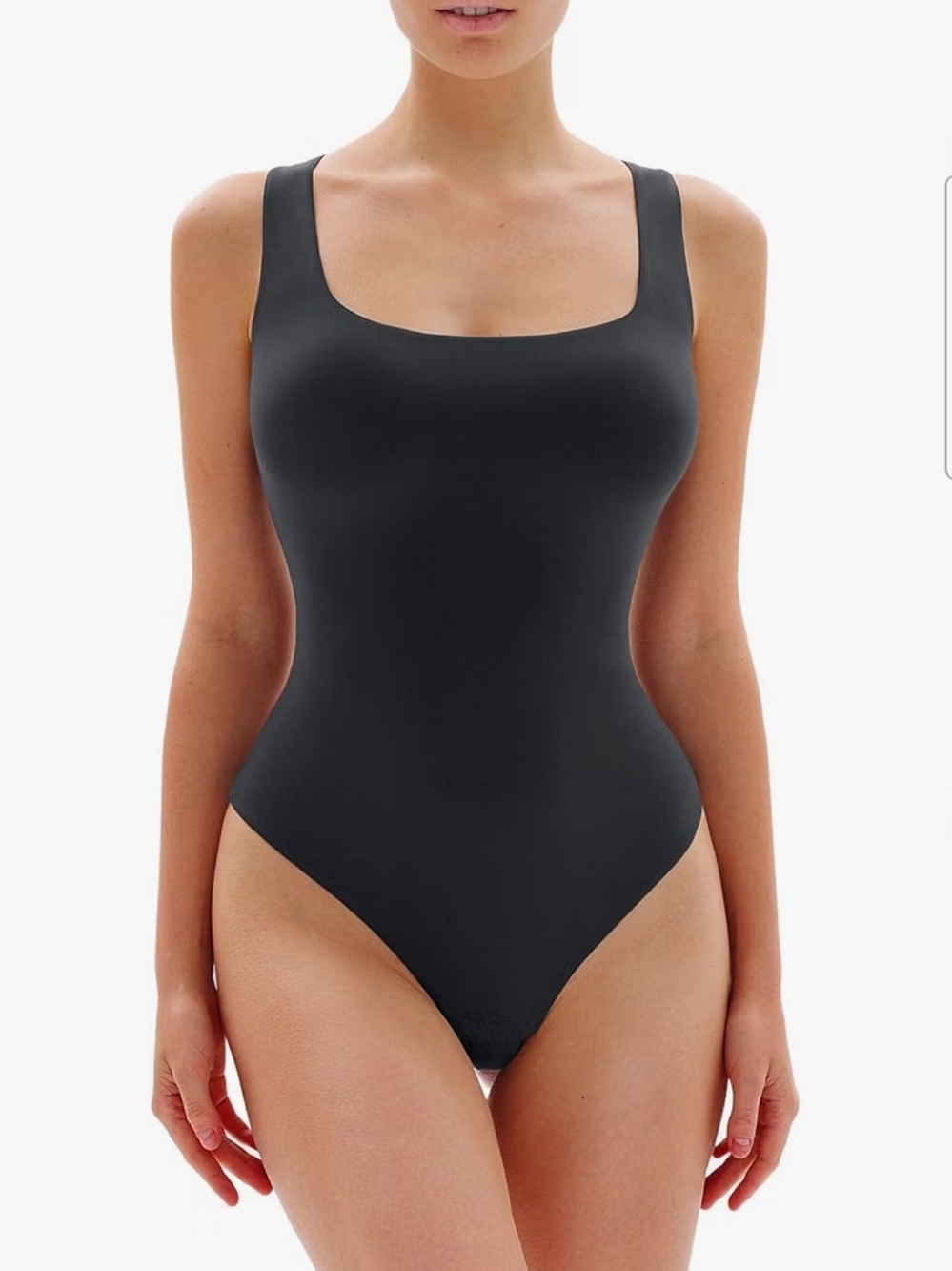 Popilush Square Neck Bodysuits for Women Basic Tank Tops
Slim Fit, Seamless Body